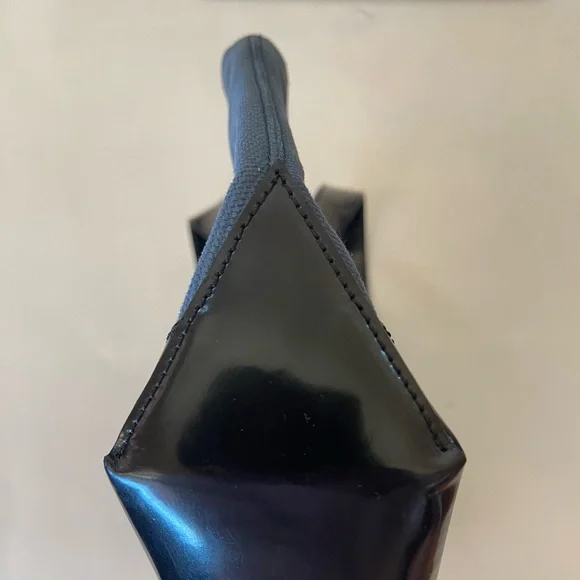 Celine Navy Blue Patent Leather Small Tote - Picture 3 of 11